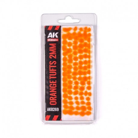 Mechones de hierba naranja 2mm AK-Interactive