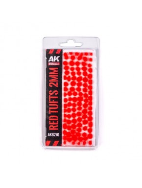 Touffes d'herbe rouge 2mm AK-Interactive