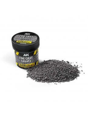 Gravier fin gris 1-3 mm AK-Interactive pour dioramas