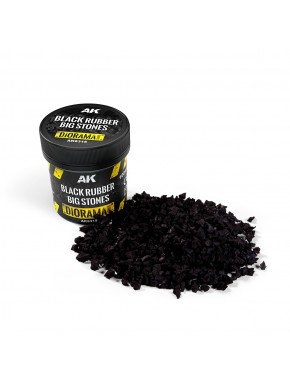 Fragments de caoutchouc noir AK-Interactive 100ml