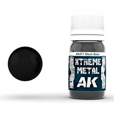 Tinta preta Xtreme Metal AK-Interactive