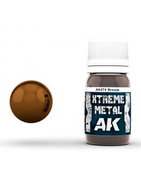 Frasco de tinta Xtreme Metal Bronze 30ml