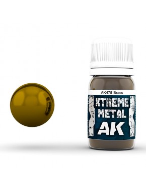 Tinta metálica latão Xtreme Metal 30ml AK-Interactive