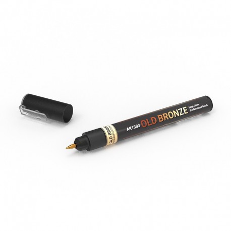 Marqueur liquide métallique couleur bronze ancien AK-Interactive