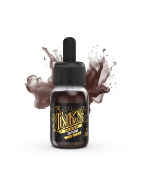 Encre acrylique marron bois AK 30ml