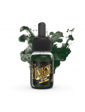 Encre Verte Camouflage AK-Interactive en flacon de 30ml