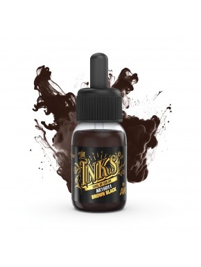 Flacon d'Encre Brown Black AK-Interactive