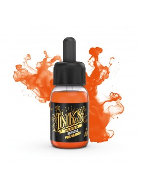 Encre acrylique orange feu AK-Interactive 30ml