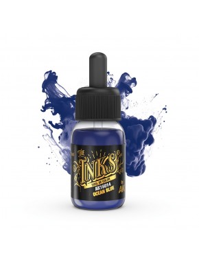 Encre acrylique bleu océan AK-Interactive en flacon de 30ml