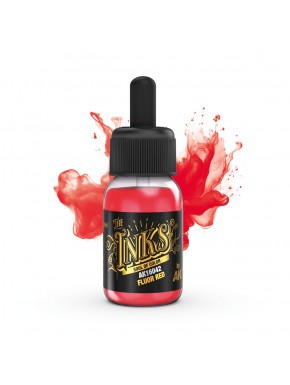 Flacon d'encre acrylique Fluor Red par AK-Interactive
