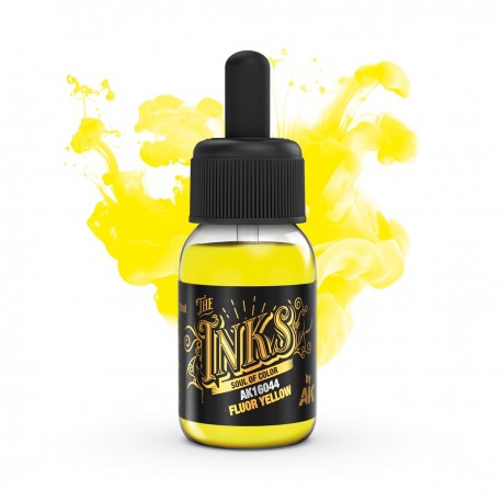 Encre acrylique jaune fluorescent AK-Interactive