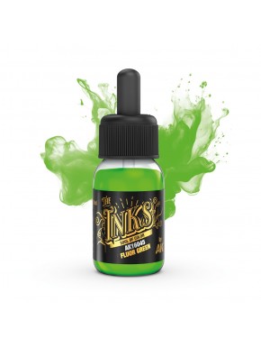 Flacon d'encre Verte Fluorescente d'AK-Interactive