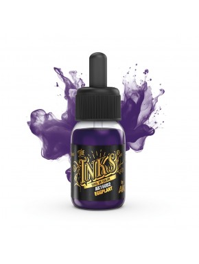 Flacon d'encre acrylique Aubergine AK-Interactive 30ml