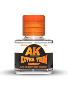 Cola AK Extra Thin Cement 40 ml com pincel