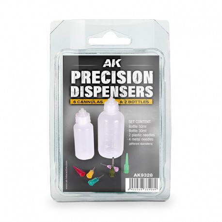 Distributeurs de précision AK-Interactive avec bouteilles et canules