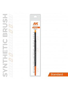 Pincel sintético plano AK-Interactive Flat 4