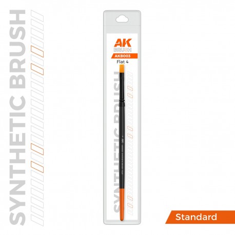Pincel sintético plano AK-Interactive Flat 4