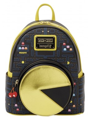 Mini mochila Pac-Man da Loungefly em poliéster e couro PU