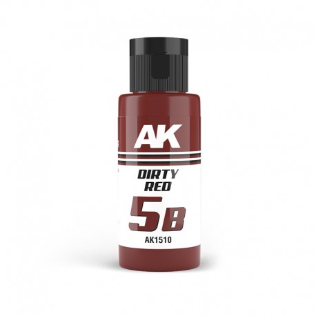 Bouteille de 60ml de peinture acrylique Dual Exo 5B Dirty Red