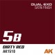 Bouteille de 60ml de peinture acrylique Dual Exo 5B Dirty Red