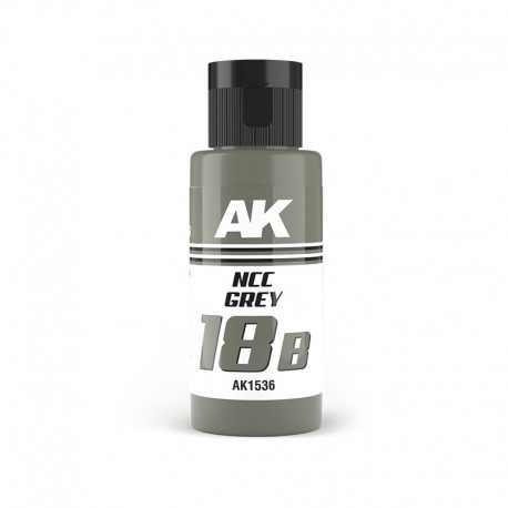 Bouteille de peinture Dual Exo 18B NCC Grey 60ml de AK-Interactive
