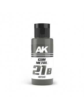 Bouteille de peinture acrylique Dual Exo 21b Gun Metal 60ml