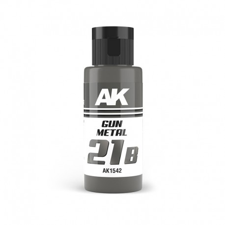 Bouteille de peinture acrylique Dual Exo 21b Gun Metal 60ml