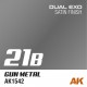 Bouteille de peinture acrylique Dual Exo 21b Gun Metal 60ml