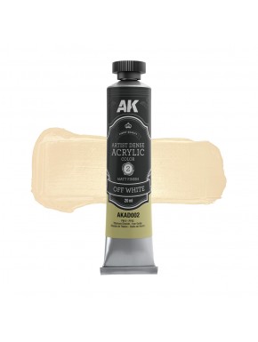 Tubo de acrílico denso Branco Off AK-Interactive 20 ml