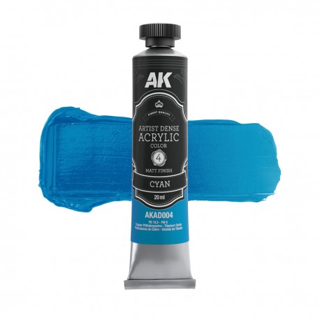 Tube acrylique dense cyan AK-Interactive