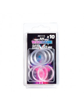 Socles creux transparents 32 mm AK-Interactive