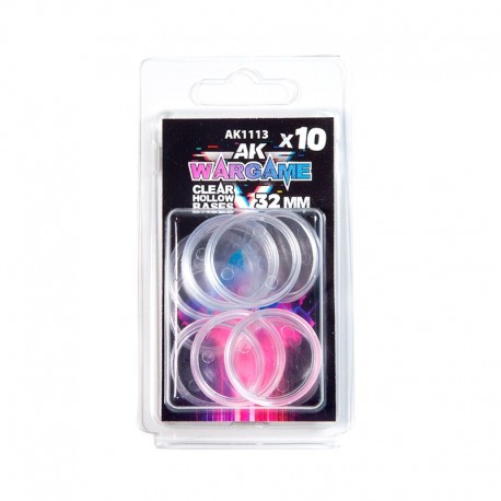 Socles creux transparents 32 mm AK-Interactive