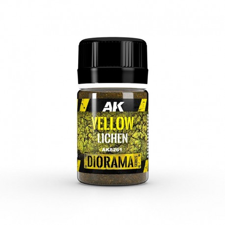Botella de liquen amarillo AK-Interactive para escenografía