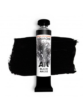 Pintura gouache negra AK-Interactive