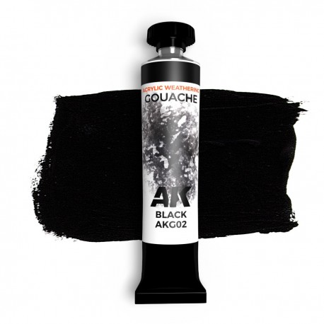 Pintura gouache negra AK-Interactive