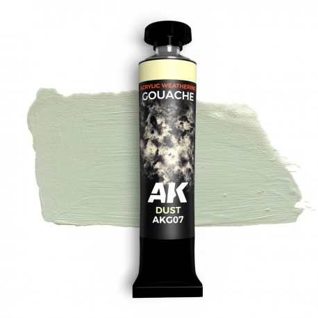 Pintura gouache AK-Interactive Dust con efecto de polvo
