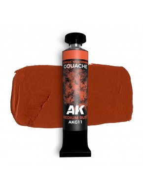 Pintura gouache Medium Rust AK-Interactive en tono óxido