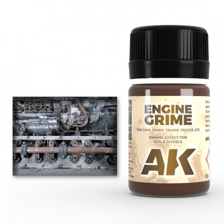 Effet email AK-Interactive saleté moteur