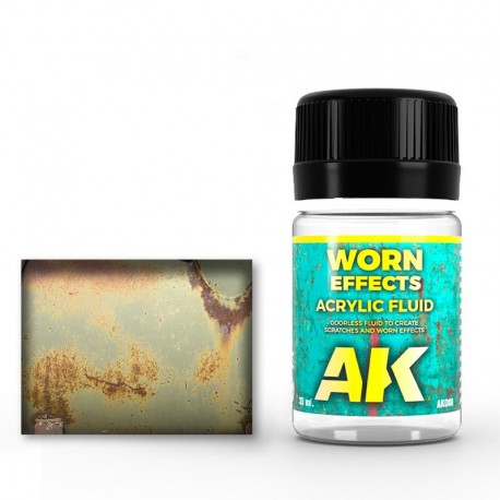 Fluido acrílico Worn Effects da AK-Interactive