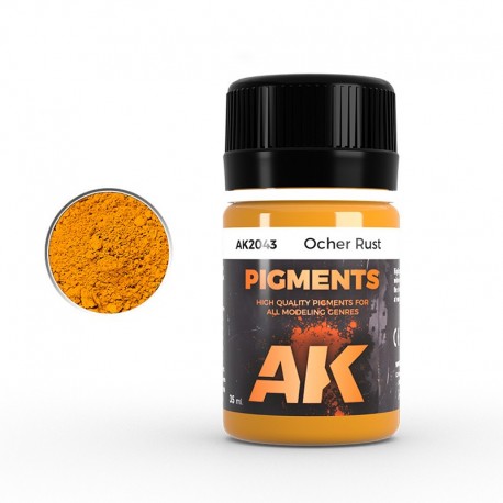 Pigmento Óxido Ocre de AK Interactive para modelismo