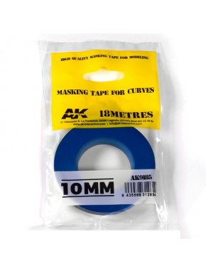 Ruban de masquage bleu 10mm pour courbes