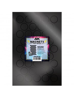 Aimant rond autocollant AK-Interactive pour bases