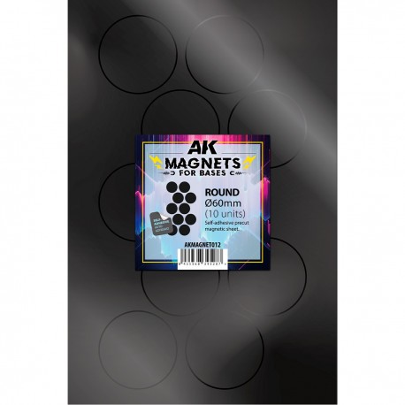Imán redondo Ø60mm para bases de AK-Interactive