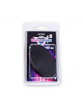 Socles ovales 75x42mm noirs pour wargames