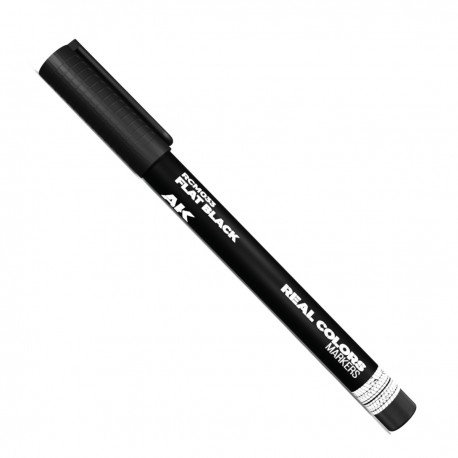 Rotulador acrílico negro mate para modelismo