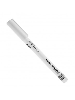 Marqueur acrylique Blanc Mat pour modélisme, AK-Interactive