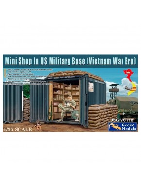 Kit modèle mini boutique base militaire US Vietnam Gecko