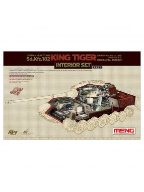 Maquete do Tanque Alemão King Tiger em escala 1/35 da Meng