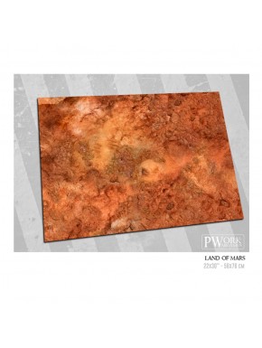Tapis en néoprène avec design de Mars pour wargames
