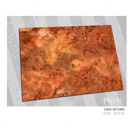 Tapis en néoprène avec design de Mars pour wargames